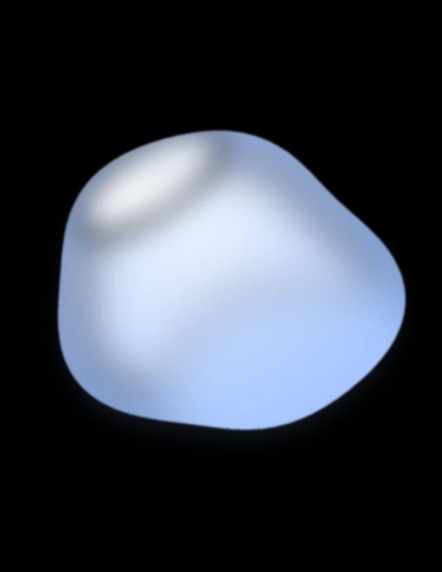The AI advocate listening: a soft blue orb breathing on a dark phone screen, with the word Listening beneath it.